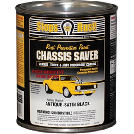 Magnet Paint Co UCP970-04 Chassis Saver Antique Satin Black- 1 Quart MPC-UCP970-04